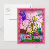 Whimsey Gardens Fantasy Art Briefkaart (Voorkant / Achterkant)