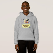 Whimsic Witchy Kids Grey Sweat - shirt à capuche (Devant entier)