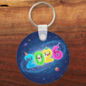 Whimsical 2026 Galaxy Party dubbelzijdig Sleutelhanger (Voorkant)