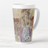 Whimsical 3 Face Love Amy Original Painting  Latte Mok (Rechterhoek)