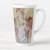 Whimsical 3 Face Love Amy Original Painting  Latte Mok (Rechts)