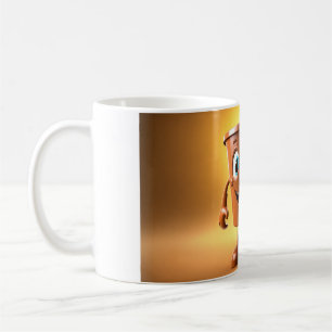 Whimsical 3D Character Coffee Mok – Begin uw dag