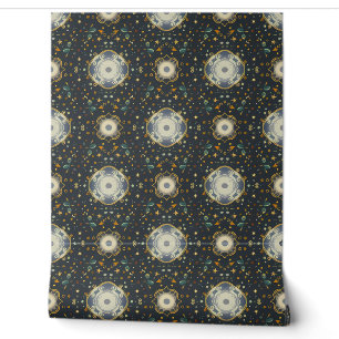Whimsical Abstract buitenruimte droompatroon Behang