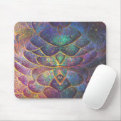 Whimsical Abstract Dragon Scales Cool Fractal Art Muismat (Met muis)