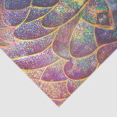 Whimsical Abstract Dragon Scales Cool Fractal Art Tissuepapier (Detail)