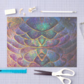 Whimsical Abstract Dragon Scales Cool Fractal Art Tissuepapier (Craft)