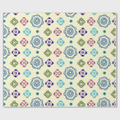 Whimsical Abstract Floral Pattern Cadeaupapier (Vlak)