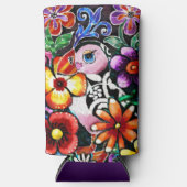 Whimsical Abstract Puffin Bird In Flowers (Voorkant)