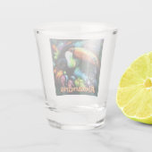Whimsical Abstract Toucan Bird Personalized Shot Glas (Achterkant)