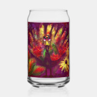 Whimsical Abstract Turkije Bloemen Rood Geel