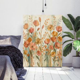 Whimsical Abstracte Bloem Botanische Muurkunst Poster