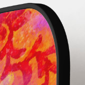 Whimsical Abstracte Flamingo Bird gepersonaliseerd Pickleball Paddle (Links Detail)