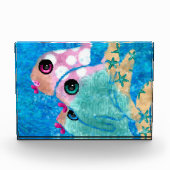 Whimsical Abstracte vis Acryl Art Print Block Fotoblokken (Voorkant)