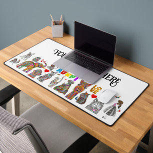 Whimsical Adopter Amour Animal Assortiment Desk Ma