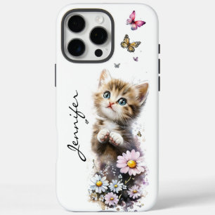 Whimsical Adorable Cute Kitten iPhone / coque ipad