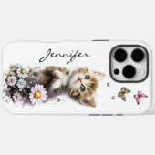 Whimsical Adorable Cute Kitten iPhone / coque ipad (Verso (horizontal))