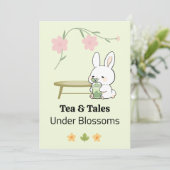 Whimsical Afternoon invitation Kaart (Staand voorkant)