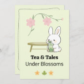 Whimsical Afternoon invitation Kaart (Voorkant / Achterkant)