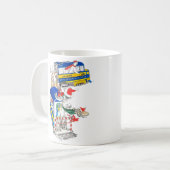 Whimsical Alaska Wildlife Coffee Mok (Voorkant links)