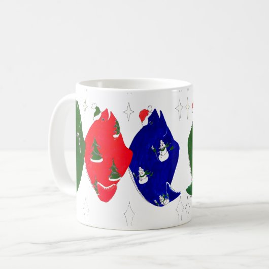 Whimsical Alaska Wildlife Coffee Mok (Voorkant links)