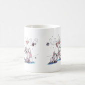 Whimsical Alaska Wildlife Coffee Mok (Center)