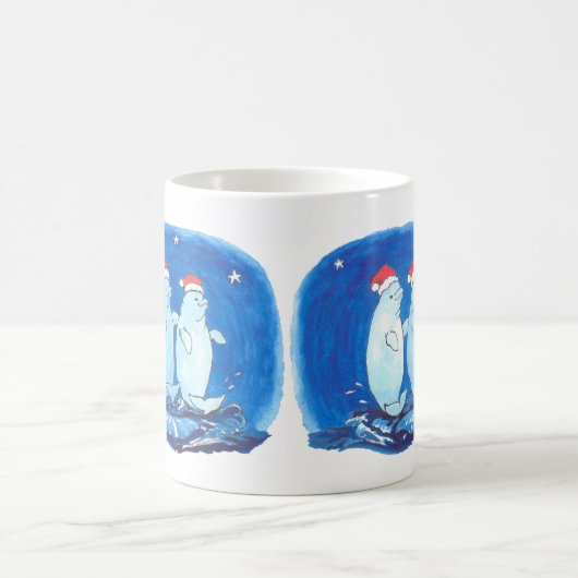 Whimsical Alaska Wildlife Coffee Mok (Center)