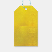 Whimsical Alice in Wonderland Gold Dank u Cadeaulabel (Achterkant)