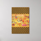 Whimsical Alice in Wonderland Kaart Canvas Afdruk (Voorkant)