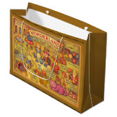 Whimsical Alice in Wonderland Kaart Groot Cadeauzakje (Voorkant Gekanteld)