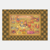 Whimsical Alice in Wonderland Kaart Inpakpapier Vel (Voorkant 2)