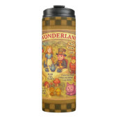 Whimsical Alice in Wonderland Kaart Thermosbeker (Voorkant)
