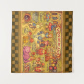 Whimsical Alice in Wonderland Kaart Wandkleed (Voorkant (horizontaal))