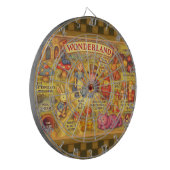Whimsical Alice in Wonderland Map Dartbord (Voorkant Links)