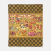 Whimsical Alice in Wonderland Map Fleece Deken (Voorkant)