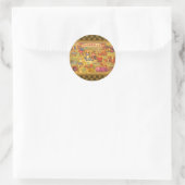 Whimsical Alice in Wonderland Map Ronde Sticker (Tas)