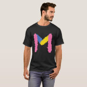 Whimsical Alphabet Letter-M Typography Character-M T-shirt (Voorkant volledig)