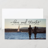 Whimsical Amour Et Merci Mariage manuscrit (Devant / Derrière)