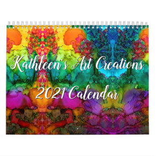 Whimsical and Colorful Animals 2021 Calendrier