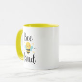 Whimsical and Kind Bee Illustration Mok (Voorkant links)