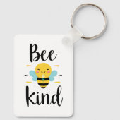 Whimsical and Kind Bee Illustration Sleutelhanger (Achterkant)