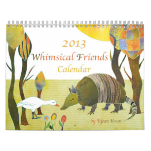 Whimsical Animal Friends Cute Kinder Calendar 2013 Kalender
