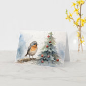 Whimsical Animals Christmas Kaart (Gele Bloem)