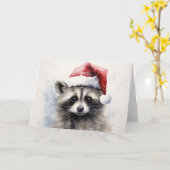 Whimsical Animals Christmas Kaart (Gele Bloem)