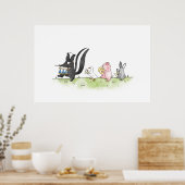 Whimsical Animals Marching Band Poster (Keuken)