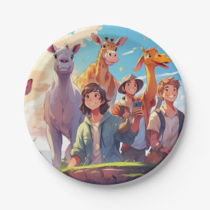 Whimsical Animes Papieren Borden voor kinderen Bordje