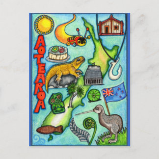 Whimsical Aotearoa Briefkaart