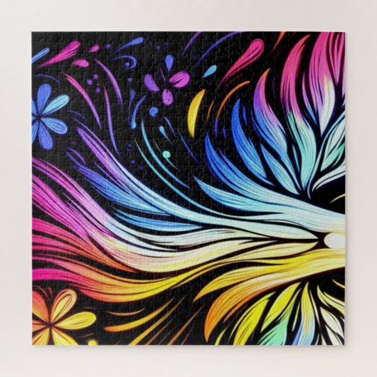 Whimsical Art on a 20x20" 652 piece Legpuzzel (Verticaal)