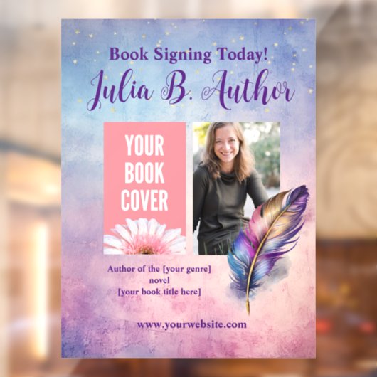 Whimsical Auteur Boek Signing Raamsticker (Vel 2)