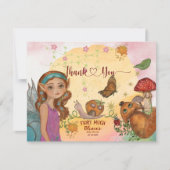 Whimsical Automne Fairy Baby shower Merci Note (Devant)