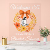 Whimsical Automne Fête des mariées Florale Bienven (Mariage)